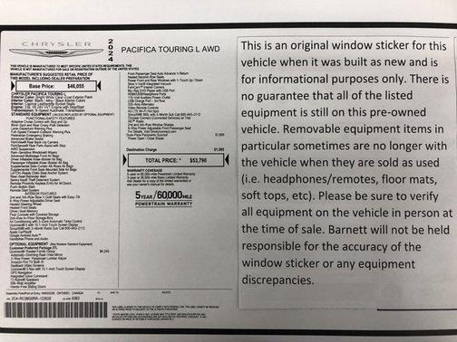2024 Chrysler Pacifica Touring-L