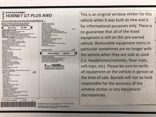 2024 Dodge Hornet GT