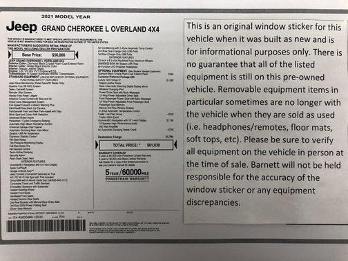 2021 Jeep Grand Cherokee L Overland