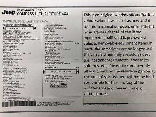 2017 Jeep Compass High Altitude