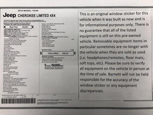 2019 Jeep Cherokee Limited