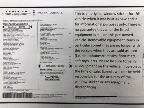 2017 Chrysler Pacifica Touring-L