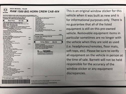 2024 RAM 1500 Big Horn