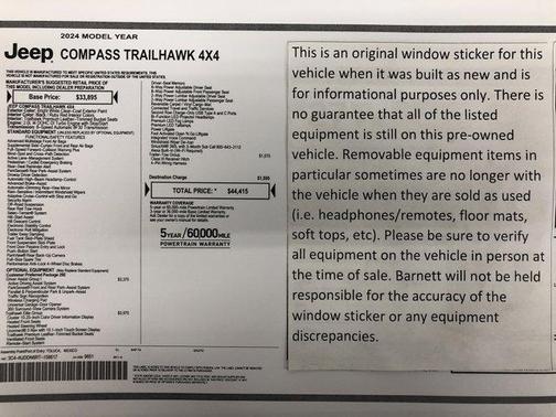2024 Jeep Compass Trailhawk