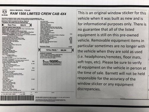 2024 RAM 1500 Limited