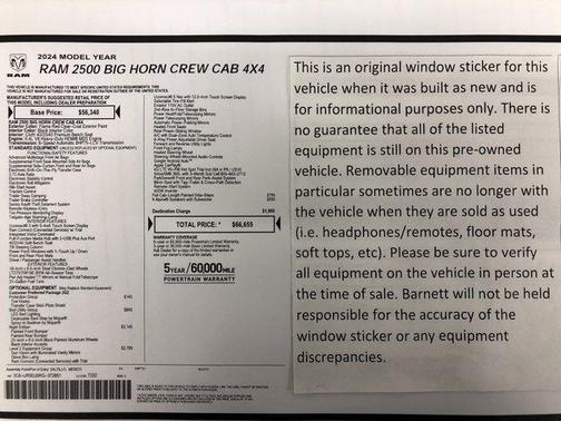 2024 RAM 2500 Big Horn