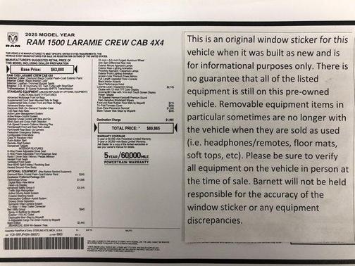 2025 RAM 1500 Laramie