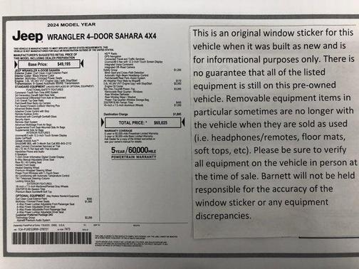 2024 Jeep Wrangler Sahara