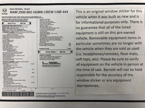 2024 RAM 2500 Big Horn