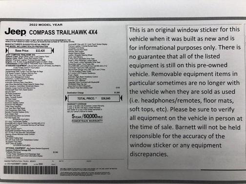 2022 Jeep Compass Trailhawk