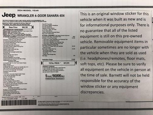2024 Jeep Wrangler Sahara