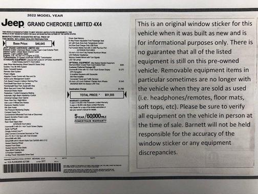 2022 Jeep Grand Cherokee Limited