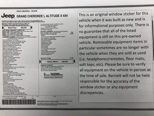 2024 Jeep Grand Cherokee L Laredo