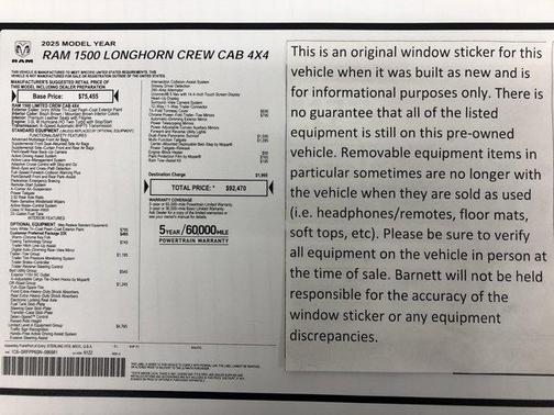 2025 RAM 1500 Limited
