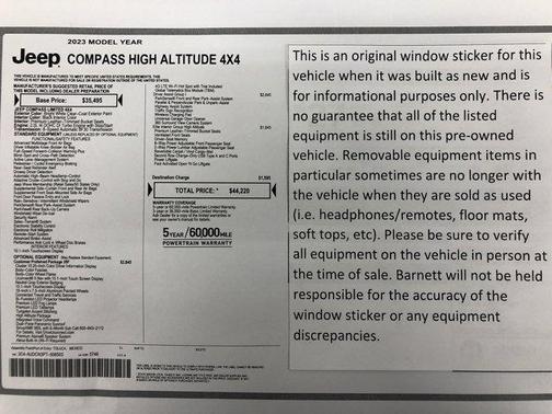 2023 Jeep Compass Altitude