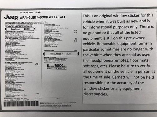 2024 Jeep Wrangler Sport