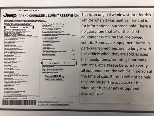 2024 Jeep Grand Cherokee L Summit