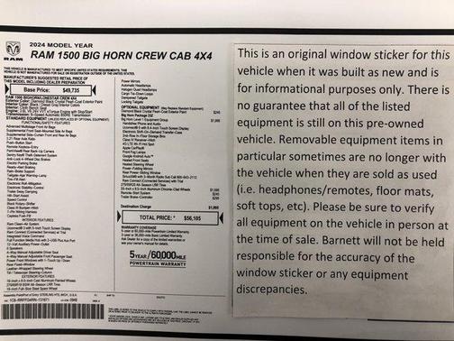 2024 RAM 1500 Big Horn