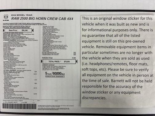 Billet Silver Metallic Clearcoat 2024 RAM 2500 Big Horn
