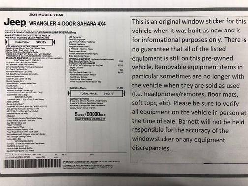 2024 Jeep Wrangler Sahara