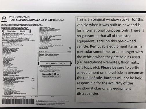 2019 RAM 1500 Big Horn