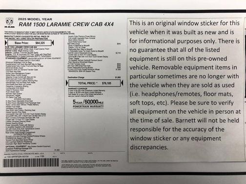 2025 RAM 1500 Laramie
