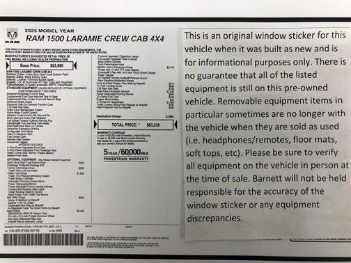 2025 RAM 1500 Laramie