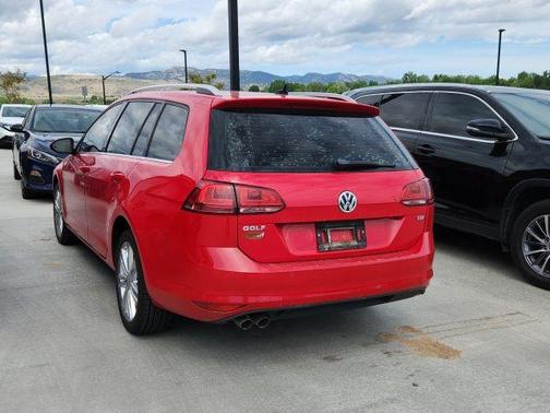 Tornado Red 2015 Volkswagen Golf SportWagen TDI SEL 4-Door