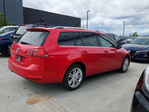 Tornado Red 2015 Volkswagen Golf SportWagen TDI SEL 4-Door