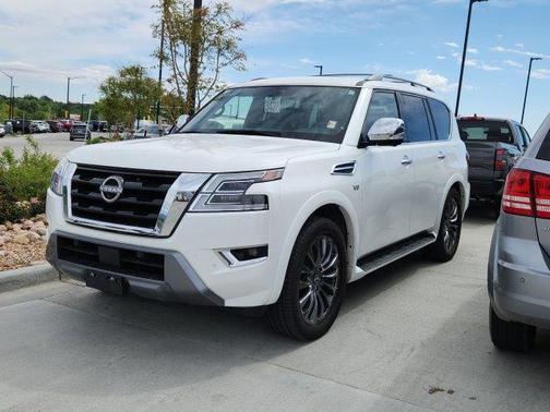 Aspen White Tricoat 2021 Nissan Armada Platinum 4WD
