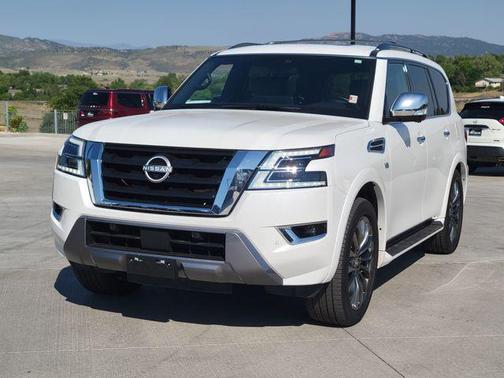 Aspen White Tricoat 2021 Nissan Armada Platinum 4WD