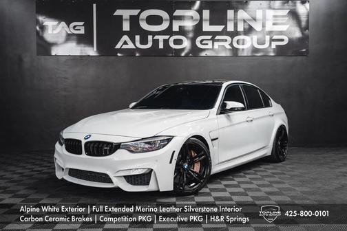 White 2018 BMW M3 CS