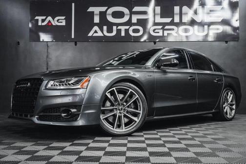 Gray 2017 Audi S8 4.0T Plus
