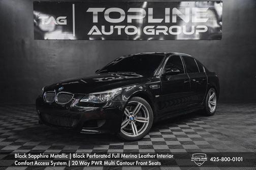 Black 2008 BMW M5 Base