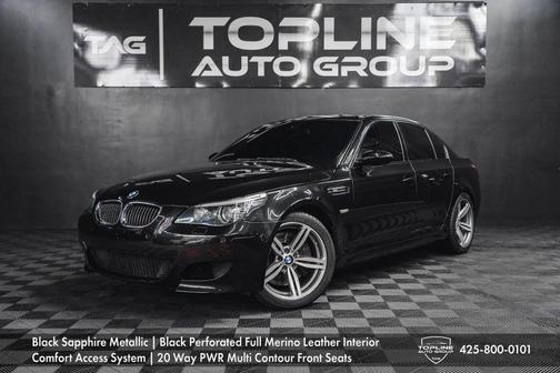 Black 2008 BMW M5 Base