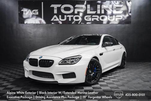 White 2016 BMW M6 Base