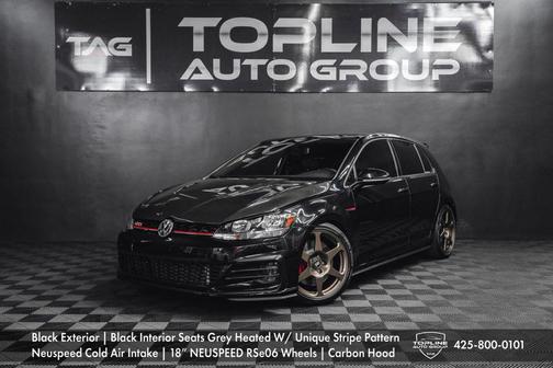 Deep Black Pearl 2020 Volkswagen Golf GTI 2.0T SE DSG Hatchback