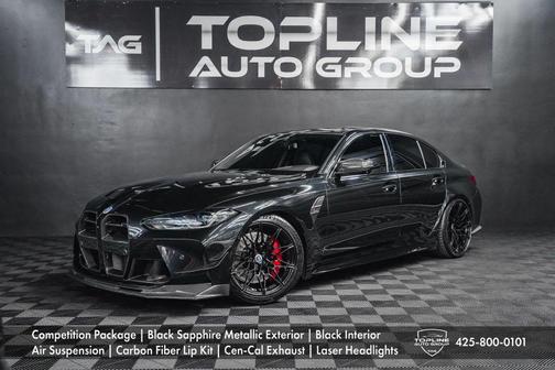 Black Sapphire Metallic 2022 BMW M3 Competition