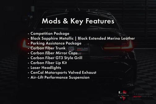 Black Sapphire Metallic 2022 BMW M3 Competition