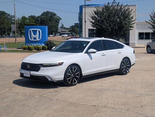 Platinum White 2025 Honda Accord Hybrid Touring