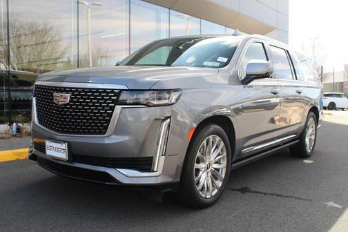 Satin Steel Metallic 2021 Cadillac Escalade ESV Premium Luxury