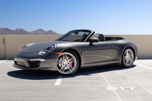 Black 2014 Porsche 911 Carrera 4S Cabriolet