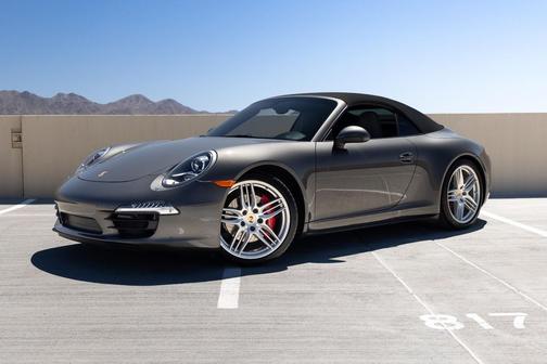 Black 2014 Porsche 911 Carrera 4S Cabriolet
