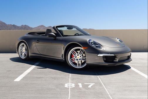 Black 2014 Porsche 911 Carrera 4S Cabriolet