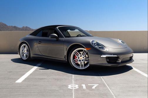 Black 2014 Porsche 911 Carrera 4S Cabriolet