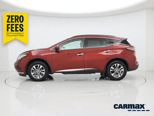 Red 2015 Nissan Murano SV