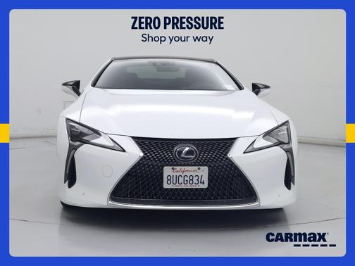 White 2018 Lexus LC 500h