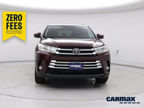 Burgundy 2019 Toyota Highlander XLE