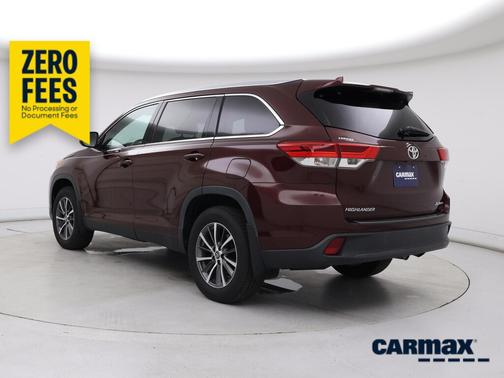 Burgundy 2019 Toyota Highlander XLE