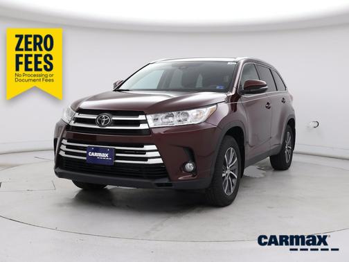 Burgundy 2019 Toyota Highlander XLE